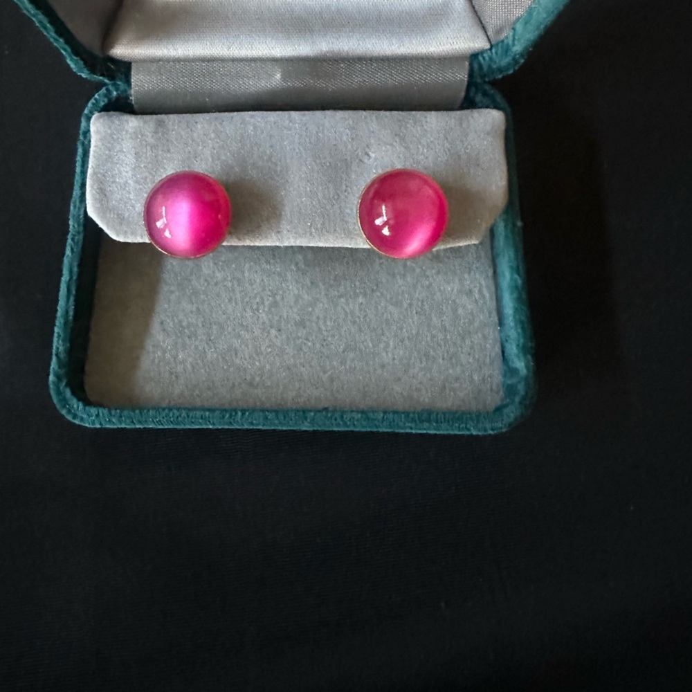 Vintage ANSON Pink Goldtone Cufflinks